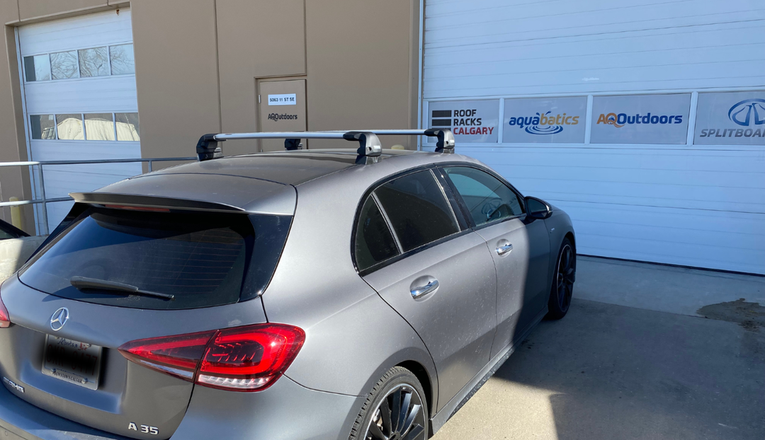 Thule Edge Fixed Point Roof Rack Installation on a 2022 Mercedes-Benz A-Class