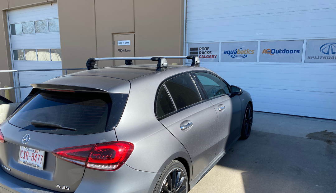 Thule Edge Fixed Point Roof Rack Installation on a 2022 Mercedes-Benz A-Class