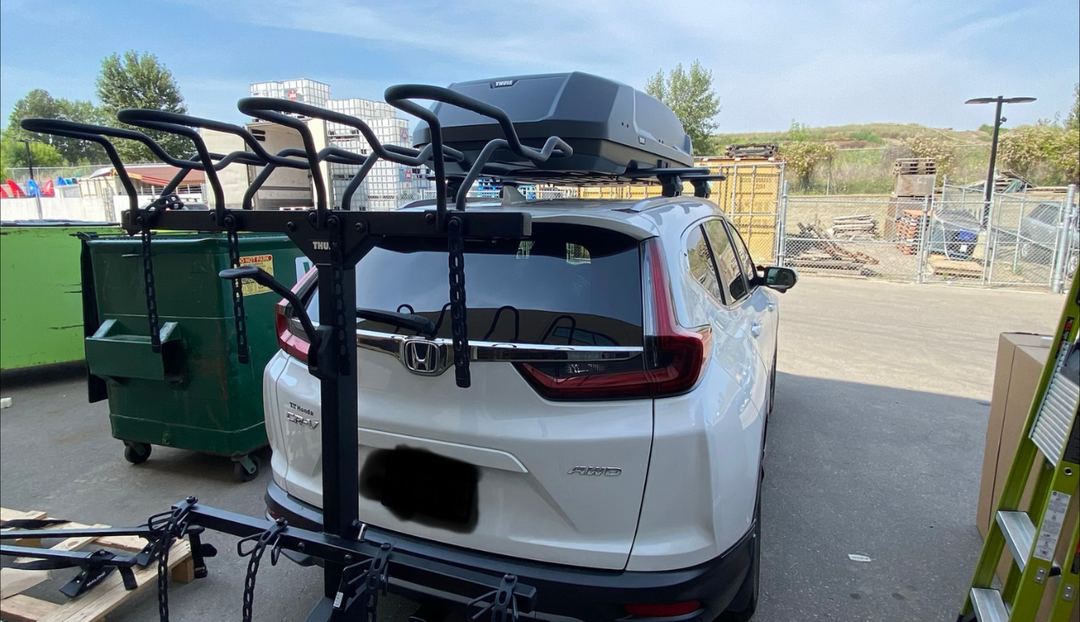 Thule Roof Rack and Bike Rack Installation on a 2021 Honda CR-V
