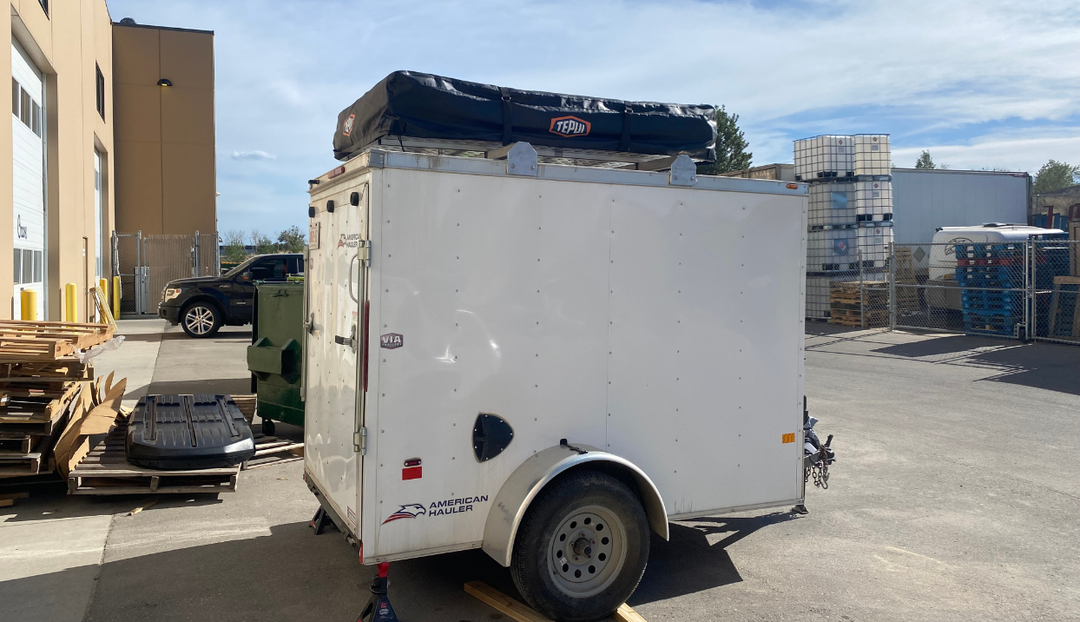Custom Installation of a Tepui Kukenam 4 Rooftop Tent on a Work Trailer