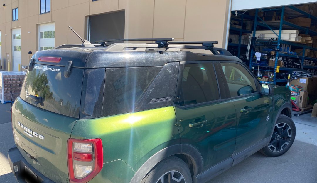 Thule SquareBar Roof Rack Installation on a 2023 Ford Bronco Sport