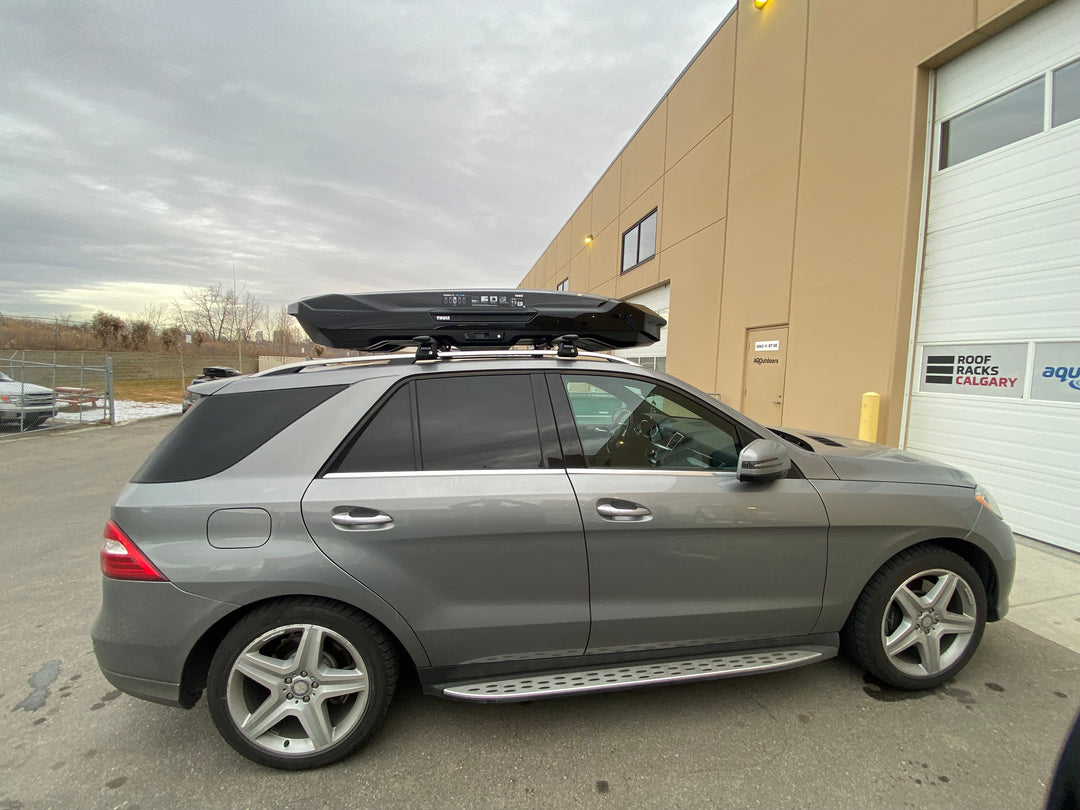 Mercedes ML 350 Thule Motion Roof Box Install – Roof Racks Calgary