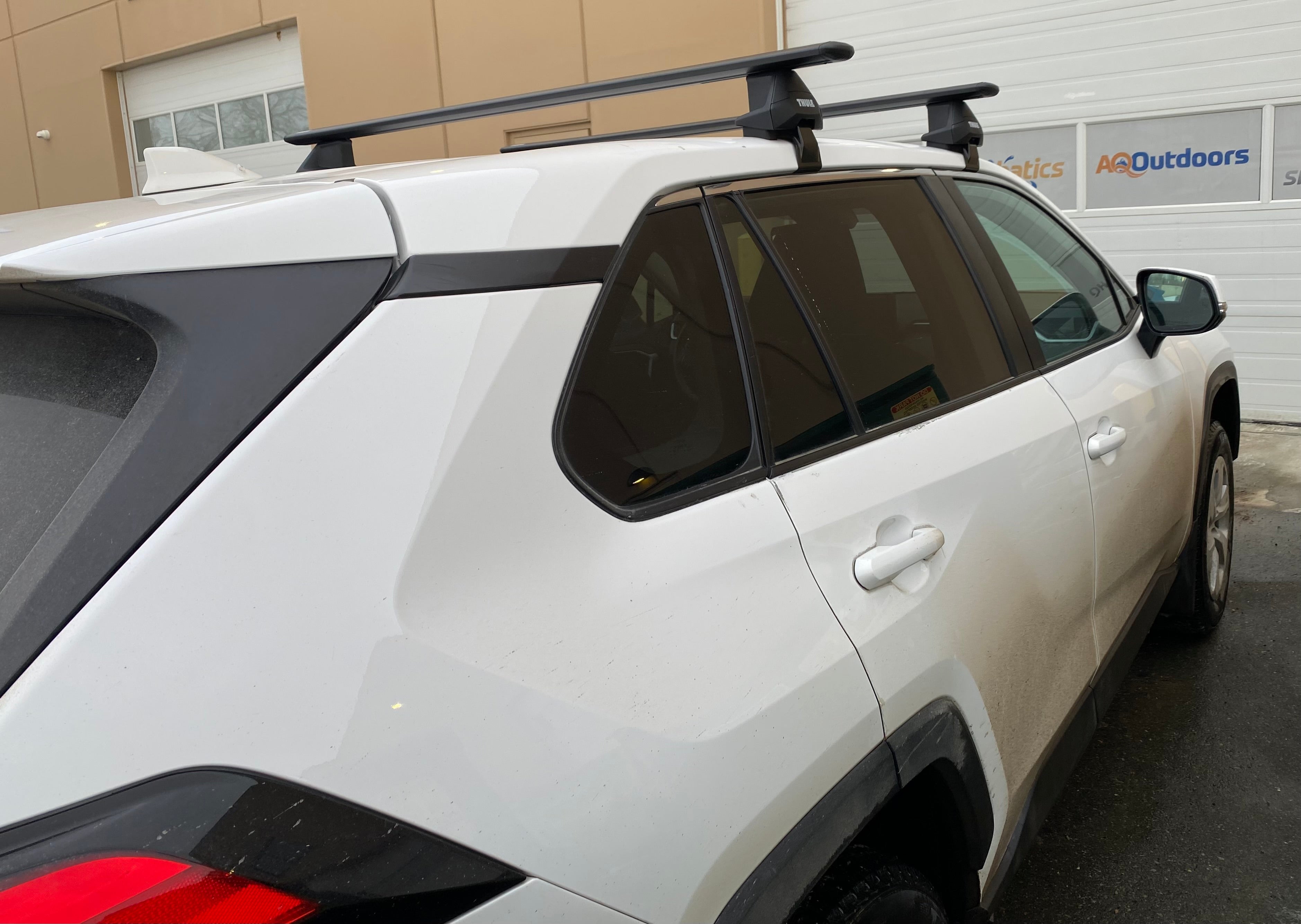 Rav4 Ladder Rack 2022 Toyota RAV4 Thule Roof Rack Install | Calgary – Roof Racks Calgary